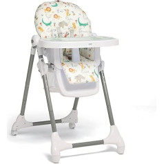 Mamas & Papas Snax Adjustable Highchair Recliner Chair Складной съемный поднос Алфавит джунглей