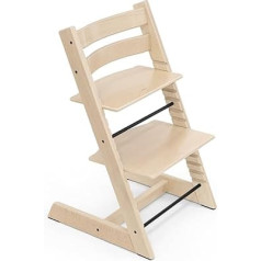 Стул Tripp Trapp от Stokke, натуральный - регулируемый стул для малышей, детей и взрослых - практичный, удобный и эргономичный - классический дизайн