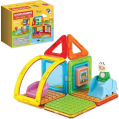 Магнитная строительная игрушка Magformers Cube House Frog 20-Piece. Набор STEM с магнитными фигурами и аксессуарами. Из магнитных плиток можно строить разли
