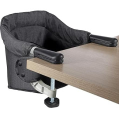 Toogel Hook on Seat High Chair for Babies and Toddlers 6-36 Months, Portable and Foldable Table Chair for Home and Travel, Baby Feeding Chair, Setup in Seconds, Includes Carry Bag (Black)