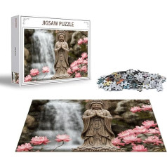 Пазл Пейзаж Пазл 1000 Кусочков Дзен Деревянный Пазл Взрослый, Премиум Качество Классическая Деревянная Образовательная Игра, Классический 