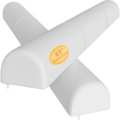 YENING 2 Pack Extra Long Cot Bumper for Toddler, Foam Bed Guard for Cot Bed, Toddler, Bed Bumper for Double Bed, Queen, 63