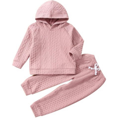 Детские Мальчики Девочки Одежда Набор Тоддлер Осень Дети Лоскутное Длинный Рукав Вязать Толстовка Топы Твердые Брюки Брюки Экипировка На