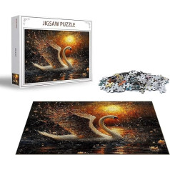 Пазл Лебедь 6000 Кусочков Цветок Деревянный Пазл Взрослых, Премиум Качество Классические Деревянные Образовательные Игры, DIY Классические В