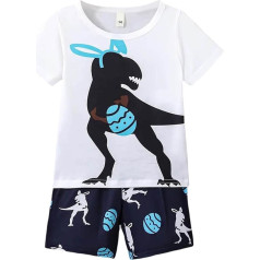Generic Tracksuit Дети Лето Мальчики Футбол Спортивная Экипировка С Коротким Рукавом Топ Рубашка Шорты 2 Шт. Легкий Пляж Гавайский С Шортами С Длин
