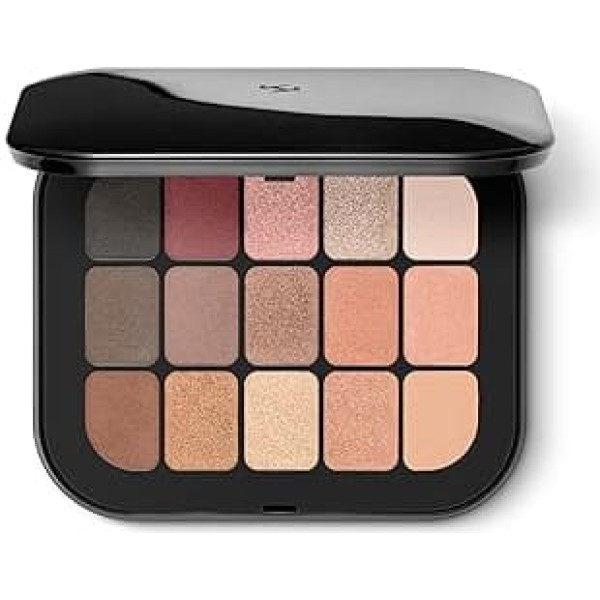 KIKO Milano Master Eyeshadow Palette 01, палитра с 15 тенями для век с матовым и металлическим финишем