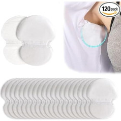 YSTrillion Pack of 120 Underarm Pads, Self-Adhesive Underarm Pads, Sweat Pads, Anti Sweat Pads for Men and Women, Perfect Fit, Absorbing Against Sweat Stains, Invisible, Comfortable