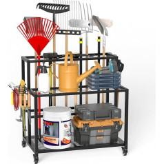 Органайзер для садовых инструментов для гаража, полка для хранения для гаража, держатель для инструментов, органайзер, углеродистая сталь,