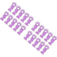 NUOBESTY 2 комплекта 2 комплекта кошачьи когти защитный чехол вязаный пинцет кутикулы крышка для ногтей живопись ногтей триммер крышка милые щ