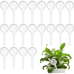 20pcs Clear Plant Watering Balls Automatic Plant Watering Lamps Plastic Watering Lamps for Plants Indoor Outdoor