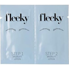 fleeky Brow Lift Sachets 1 ml - One Shot Double Chamber Sachet with 2-Phase Eyebrow Lifting Gel for Lifting and Fixing Brows