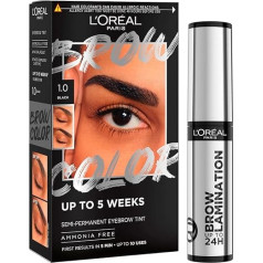 L'Oréal Paris Краска для бровей для сияния цвета бровей Гель для ламинирования Профессиональный эффект ламинирования Прозрачный + Ламинировани