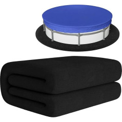 Лайнер для наземных круглых бассейнов, 12 футов бесшовной ткани для грунта, коврик для бассейна с защитой от проколов, продление срока служб