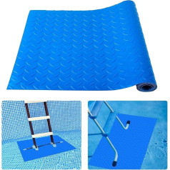 Schwimmbadleitermatte, schützende rutschfeste Schwimmbad-Stufen-Pad, Schutzleiter mit Textur für oberirdische Schwimmbadleiter, 40,6 x 91,4 см