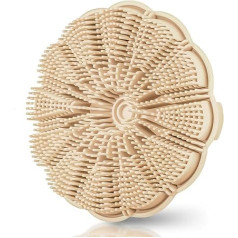 Силиконовая щетка для душа отшелушивающая кожу Силиконовый скрабер пенящийся глубоко очищающий прочный подходит для всей кожи (белый)