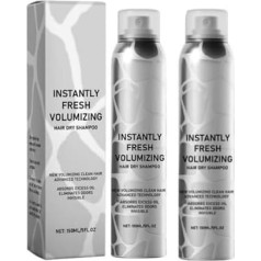 Sofort Frisches Voluminierendes Trockenes Shampoo, 2X150ML Volumisierung Trockenes Shampoo Spray, De-Greasy Ohne Rückstand Drys Shampoos Spray, Erfrischend Flauschige Drys Shampoos Haarsprays
