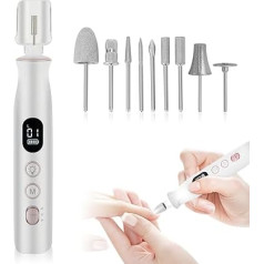 Электрическая пилочка для ногтей, беспроводная портативная фреза для ногтей, 10 000 об/мин, электрическая пилочка для гелевых ногтей с 10 скор