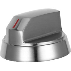 Kisangel Knopf für Gasherd Metall Drehknopf Grillknopf küchenzubehör Ersatzknopf Gasherd Küchenknopf Küchenherdknopf Austausch der Grill-Bedienknöpfe Backofen Herdknopf Zinklegierung Silver