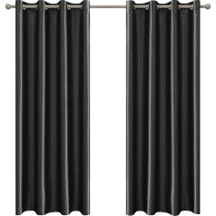 Шторы для гостиной Ystyle, комплект из 2, термошторы, защита от холода, непрозрачные шторы, шторы блэкаут, шторы с люверсами, звукоизолирующие ш