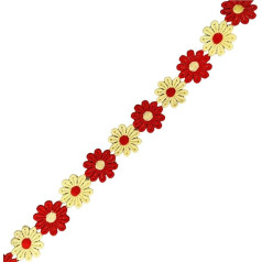 15 ярдов цветочные кружева отделка швейная лента 25 мм широкий вышитые аппликации для швейных проектов платье одежда украшение