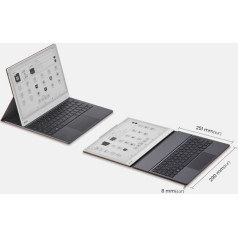 Магнитный чехол boox note max с клавиатурой коричневый