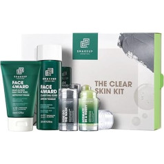 Shakeup Cosmetics Shakeup 4-Piece Clear Skin Kit, подарочный набор по уходу за кожей для мужчин, очищение лица, ежедневное очищение лица, осветляющий тоник, очища