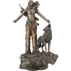 JFSM INC. Индийский воин молящийся статуя скульптура фигурка