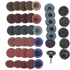 карта поиска Пакет из 42 2 дюймов шлифовальные диски ролик замок поверхности грубой средней мелкой зернистости для случайного орбитальной 