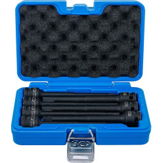 BGS 5490 | Набор вставок для бит | Длина 150 мм | Внутренний квадратный привод 12,5 мм (1/2 дюйма) | Шестигранная головка 5-14 мм | 7 шт.