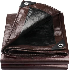 Onarway Брезент водонепроницаемый сверхпрочный брезент 5м х 5м 150gsm Водонепроницаемый брезент с усиленными люверсами Многоцелевой брезент Отк