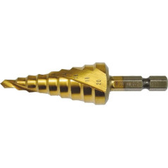 Makita D-40185 4-20 мм TiN Spiral Flute Step Drill Bit Multi-Colour