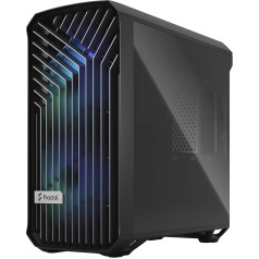 Fractal Design Torrent Compact RGB Black - Боковые панели из закаленного стекла со светлым оттенком - Открытая решетка для максимального забора воздуха - Два 1