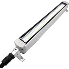 GWGQTELENC LED-Arbeitsleuchte 12 W für Werkzeugmaschine, CNC-Fräsbeleuchtung, DC24 V, wasserdicht IP68, AC 220 V (AC 110 V-220 V)