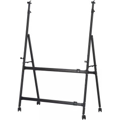 Черный мольберт на колесиках, подвижный, регулируемый по высоте, для домашнего офиса, классной комнаты, доска объявлений, доска плакатов, с