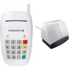 Считыватель смарт-карт CHERRY ST-2100 и USB-считыватель SmartTerminal ST-1144UB Бледно-серый