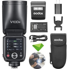 Вспышка Godox V100S V100-S для камеры Sony TTL Flash, 400 вспышек полной мощности, время перезарядки 1,7 с, беспроводная связь 2,4G с внешней вспышкой, сенсорны