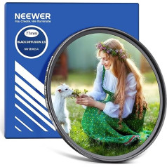 NEEWER 77 мм черный диффузионный фильтр 1/8, мягкий, мечтательный фильтр с эффектом кино, ультратонкое, водоотталкивающее, устойчивое к царапина