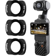 Магнитный фильтр Walking Way Star Filter 4/6/8 Point Filter Set для DJI OSMO Pocket 3, набор фильтров с эффектом звезды - идеально подходит для ночной съемки, мероприят