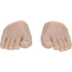 Поддельные практика ноги, 1 пара гибкий мягкий силиконовый половина ноги модель протез практика маникюр инструмент ноги модель для ногтей 