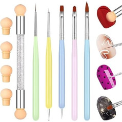 Кисть для геля для ногтей, набор кистей для нейл-арта, кисть для УФ-геля, кисть для геля для ногтей, кисть для ногтей, омбре кисть для ногтей д