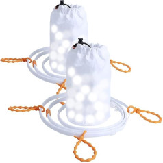 Lunartec Camping Fairy Lights USB: Комплект из 2 светодиодных трубок 2-в-1 на открытом воздухе USB, 90 светодиодов в каждой, 630 лм, IP67 (Шланг для фей, рождественск