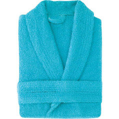 Top Towel Элегантный банный халат унисекс, Aquamar, XL