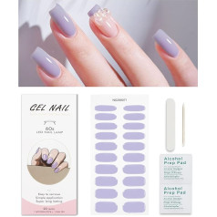 Nagelfolie Lila, KALEFUL Gel Nail Nagelfolien Selbstklebend Uv Härtend Nail Art Sticker Dekoration Nageldesign Zubehör