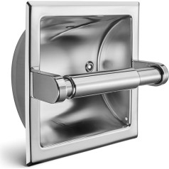 Держатель туалетного рулона JunSun из матового никеля для держателя туалетного рулона из нержавеющей стали - задний кронштейн в комплекте 6,1