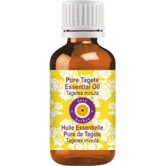 Deve Herbes Pure Tagete Essential Oil (Tagetes minuta) Natural Therapeutic Grade Steam Distilled 15 ml (0.50 oz)