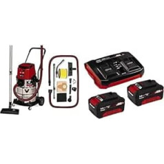 Профессиональный аккумуляторный пылесос Einhell TP-VC 36/30 S Auto Power X-Change (18 В, функция подключения с автозапуском, функция ECO/Boost, в комплекте 2 аккум