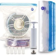 LVVJ3D Пакеты для хранения нитей, 30 пакетов для хранения нитей для 3D принтера, вакуумный герметичный комплект, идеально подходит для хранения 