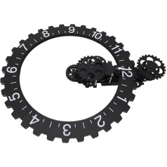 ciciglow 3D часы с подвижной шестеренкой, односторонняя механическая шестеренка, вращающееся часовое колесо, настенное искусство, декоративны