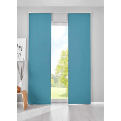 Gardinenbox Newyork 202020680-2 Комплект из 2 раздвижных штор блэкаут, В x Ш 225 x 60 см, бензиновый носитель панели, непрозрачная тепловая раздвижная штора