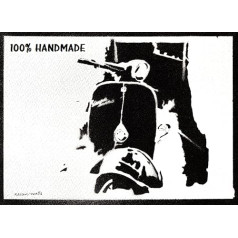 Scooter V. Плакат ручной работы граффити стрит-арт - эстетические художественные работы стены украшения гостиной стены картина спальня украше